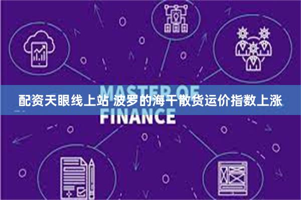 配资天眼线上站 波罗的海干散货运价指数上涨