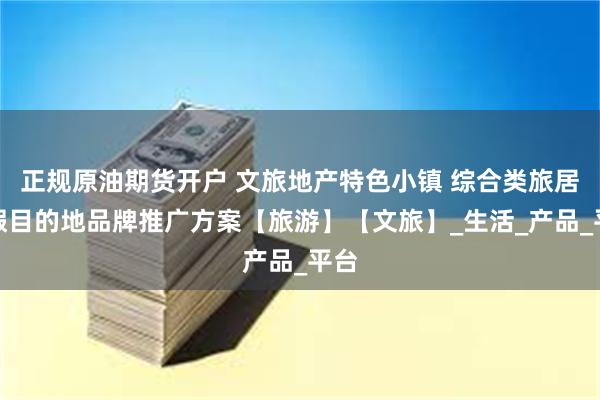 正规原油期货开户 文旅地产特色小镇 综合类旅居度假目的地品牌推广方案【旅游】【文旅】_生活_产品_平台