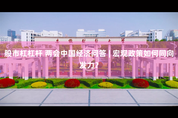 股市杠杠杆 两会中国经济问答 | 宏观政策如何同向发力？