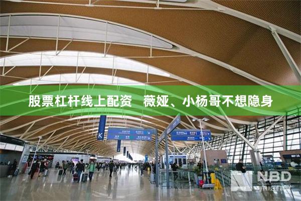 股票杠杆线上配资   薇娅、小杨哥不想隐身