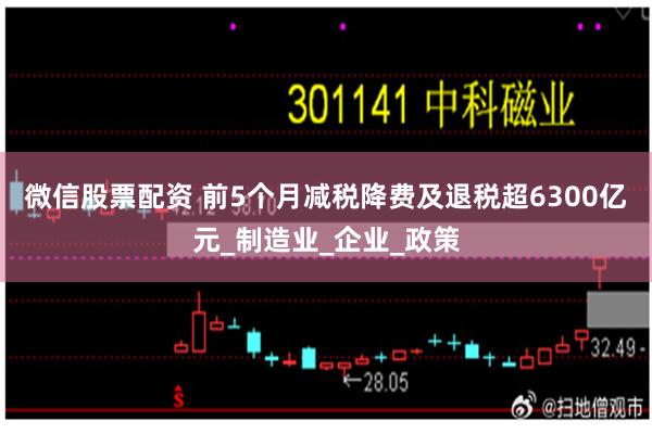 微信股票配资 前5个月减税降费及退税超6300亿元_制造业_企业_政策