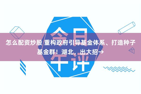 怎么配资炒股 重构政府引导基金体系、打造种子基金群！湖北，出大招→