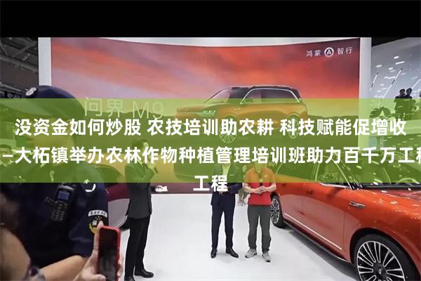 没资金如何炒股 农技培训助农耕 科技赋能促增收——大柘镇举办农林作物种植管理培训班助力百千万工程