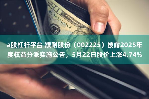 a股杠杆平台 濮耐股份（002225）披露2025年度权益分派实施公告，5月22日股价上涨4.74%