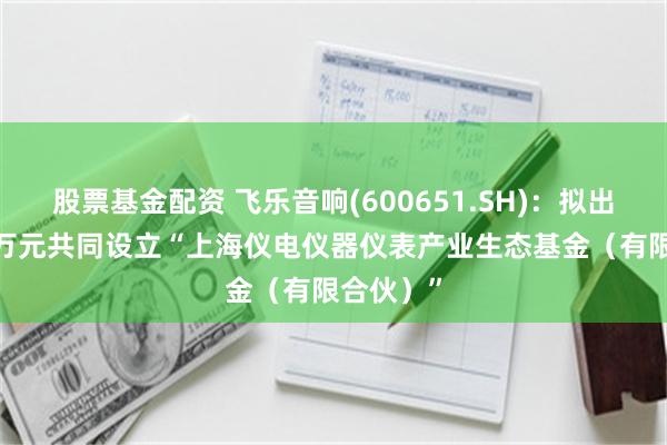 股票基金配资 飞乐音响(600651.SH)：拟出资5000万元共同设立“上海仪电仪器仪表产业生态基金（有限合伙）”