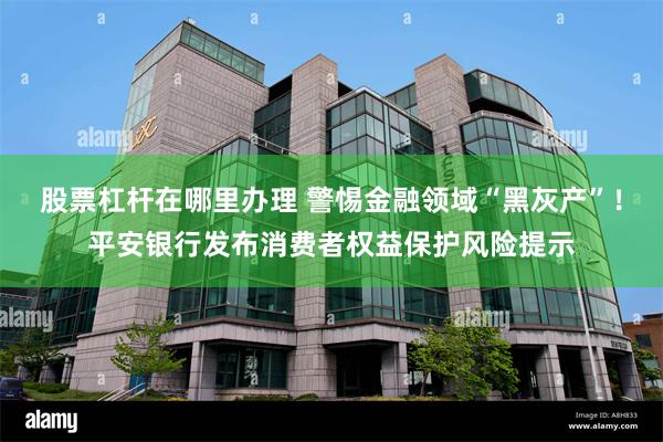 股票杠杆在哪里办理 警惕金融领域“黑灰产”!平安银行发布消费者权益保护风险提示