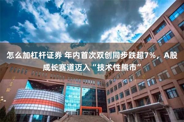 怎么加杠杆证券 年内首次双创同步跌超7%，A股成长赛道迈入“技术性熊市”