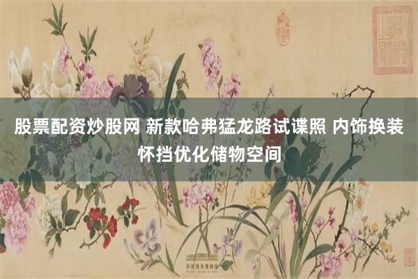 股票配资炒股网 新款哈弗猛龙路试谍照 内饰换装怀挡优化储物空间