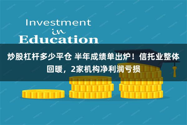 炒股杠杆多少平仓 半年成绩单出炉！信托业整体回暖，2家机构净利润亏损