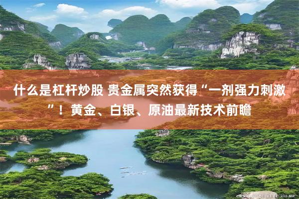 什么是杠杆炒股 贵金属突然获得“一剂强力刺激”！黄金、白银、原油最新技术前瞻