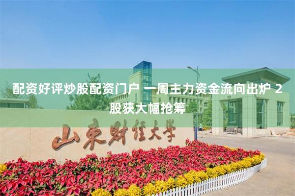 配资好评炒股配资门户 一周主力资金流向出炉 2股获大幅抢筹